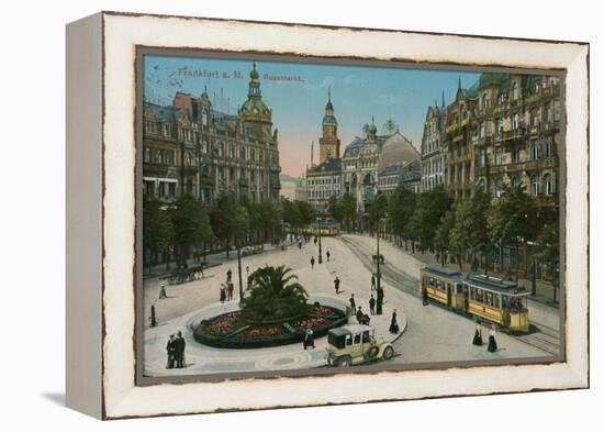 Frankfurt, Rossmarkt. Postcard Sent in 1913-German photographer-Framed Premier Image Canvas