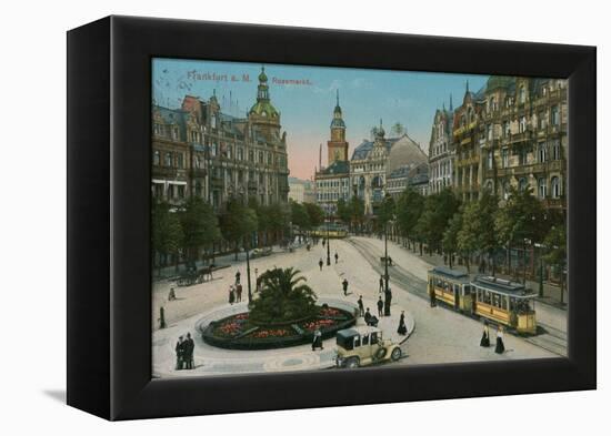 Frankfurt, Rossmarkt. Postcard Sent in 1913-German photographer-Framed Premier Image Canvas
