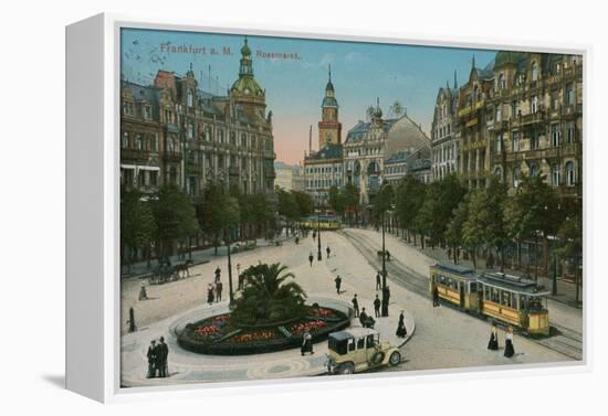 Frankfurt, Rossmarkt. Postcard Sent in 1913-German photographer-Framed Premier Image Canvas