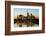 Frankfurt Skyline at Dusk, Frankfurt, Hesse, Germany, Europe-Miles Ertman-Framed Photographic Print