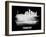 Frankfurt Skyline Brush Stroke - White-NaxArt-Framed Art Print