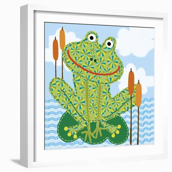 Frankie The Frog-Jessie Eckel-Framed Giclee Print