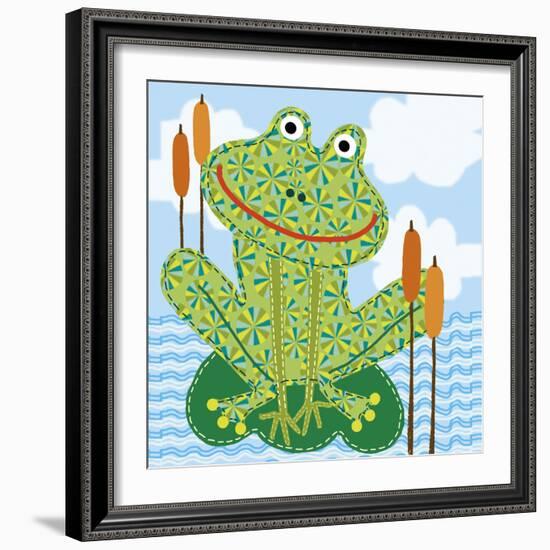 Frankie The Frog-Jessie Eckel-Framed Giclee Print