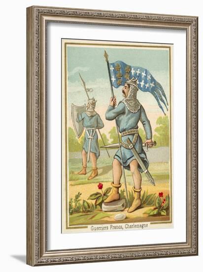 Frankish Warriors of the Time of Charlemagne-null-Framed Giclee Print