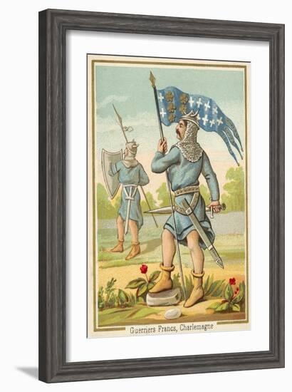 Frankish Warriors of the Time of Charlemagne-null-Framed Giclee Print