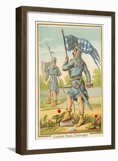 Frankish Warriors of the Time of Charlemagne-null-Framed Giclee Print