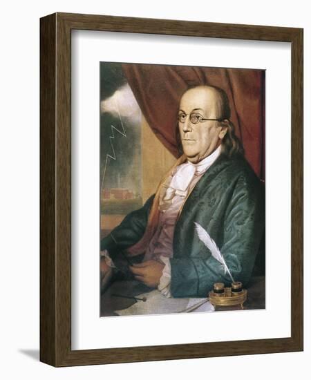 Franklin, Benjamin (1709-1790)-null-Framed Art Print