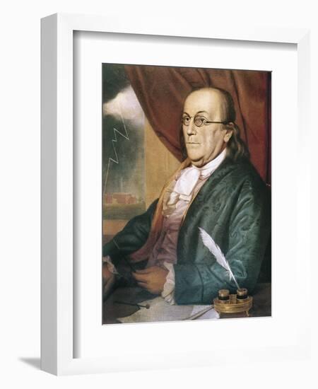 Franklin, Benjamin (1709-1790)-null-Framed Art Print