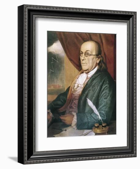 Franklin, Benjamin (1709-1790)-null-Framed Art Print