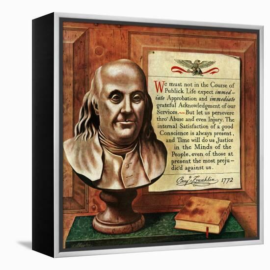 "Franklin Bust," January 17, 1948-John Atherton-Framed Premier Image Canvas