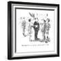 "Franklin can't discuss that?he's under constant electronic surveillance." - New Yorker Cartoon-James Mulligan-Framed Premium Giclee Print