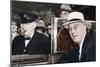 Franklin D Roosevelt and Winston Churchill Meeting in Quebec, Canada, 1944-null-Mounted Photographic Print