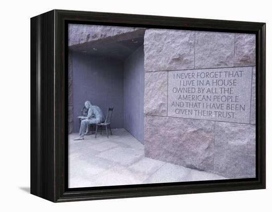 Franklin D. Roosevelt (F.D.R.) Memorial, Washington D.C., USA-Alison Wright-Framed Premier Image Canvas