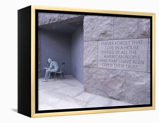 Franklin D. Roosevelt (F.D.R.) Memorial, Washington D.C., USA-Alison Wright-Framed Premier Image Canvas