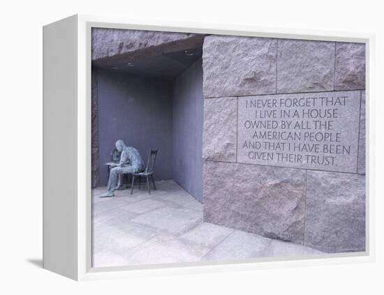 Franklin D. Roosevelt (F.D.R.) Memorial, Washington D.C., USA-Alison Wright-Framed Premier Image Canvas