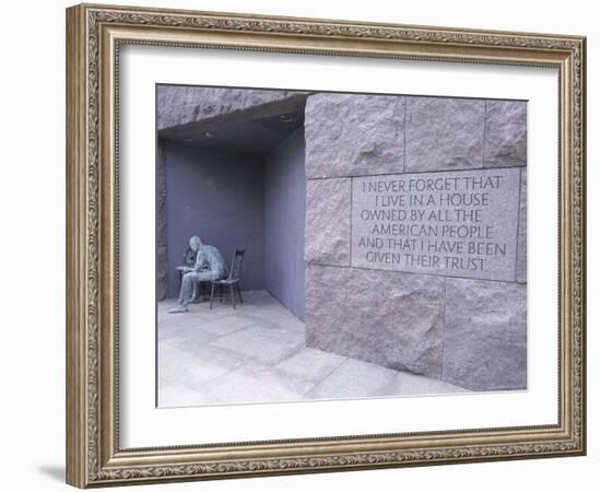 Franklin D. Roosevelt (F.D.R.) Memorial, Washington D.C., USA-Alison Wright-Framed Photographic Print