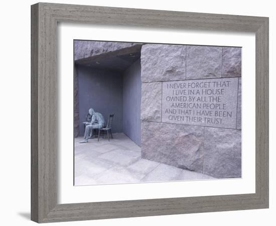 Franklin D. Roosevelt (F.D.R.) Memorial, Washington D.C., USA-Alison Wright-Framed Photographic Print