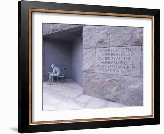 Franklin D. Roosevelt (F.D.R.) Memorial, Washington D.C., USA-Alison Wright-Framed Photographic Print