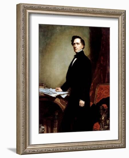 Franklin Pierce-George P.A. Healy-Framed Giclee Print