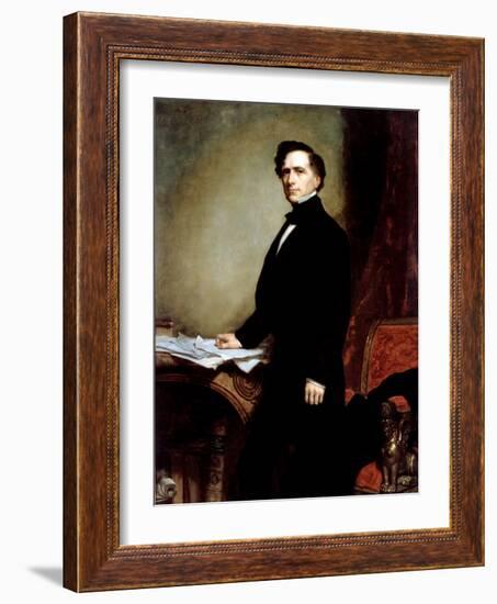 Franklin Pierce-George P.A. Healy-Framed Giclee Print