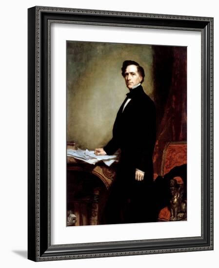 Franklin Pierce-George P.A. Healy-Framed Giclee Print