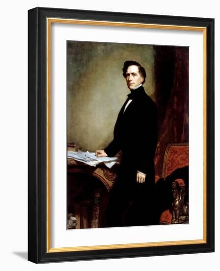 Franklin Pierce-George P.A. Healy-Framed Giclee Print