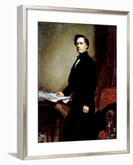 Franklin Pierce-George P.A. Healy-Framed Premium Giclee Print