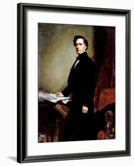 Franklin Pierce-George P.A. Healy-Framed Giclee Print