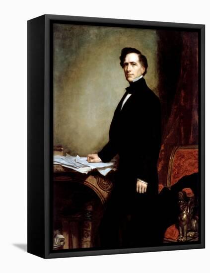 Franklin Pierce-George P.A. Healy-Framed Premier Image Canvas