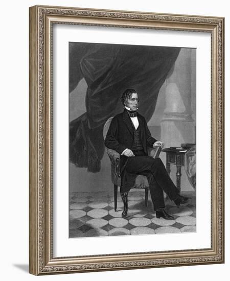 Franklin Pierce-Alonzo Chappel-Framed Art Print