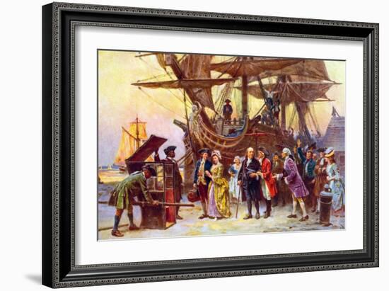 Franklin's Return to Philadelphia-Jean Leon Gerome Ferris-Framed Art Print