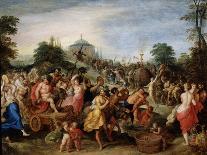 Damocles at the Table, before 1620-Frans Francken II-Giclee Print