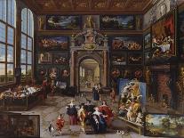 Galerie eines Sammlers. (Zusammen mit Cornelis de Baellieur)-Frans Francken II.-Framed Giclee Print