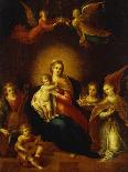 Virgin and Child with Music Making Angels-Frans Francken the Younger-Giclee Print