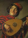 A Jester Playing the Lute, 1625-Frans Hals-Framed Giclee Print