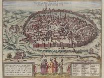 The Jerusalem Map (From: Jansson, Jan. Illustriorum Hispaniae Urbium Tabulae, Amsterdam, 165), 1657-Frans Hogenberg-Framed Premier Image Canvas
