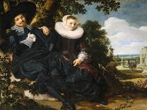 Catharina Hooft with Her Nurse-Frans I Hals-Framed Premier Image Canvas