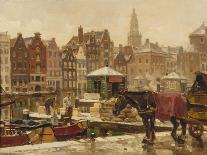 Damrak, Amsterdam-Frans Langeveld-Mounted Giclee Print