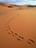Footprints in sand-Frans Lemmens-Photographic Print