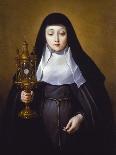 St Claire Holding a Monstrance with the Eucharist-Frans Luyckx Or Leux-Mounted Giclee Print
