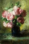 Pink Roses in a Vase-Frans Mortelmans-Giclee Print