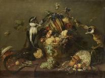Still-Life with She-Dog and Her Puppies, as Well as a Male and Female Cook, C. 1625-Frans Snyders-Laminated Giclee Print