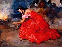 The Fire Dance-Fransisco R S Clemente-Stretched Canvas