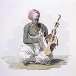 A Sarinda, or Hindostan Type Violin, from 'Costumes of India' by E. Orme, 1804 (Coloured Etching)-Franz Balthazar Solvyns-Giclee Print