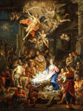 The Nativity, 1741' Giclee Print - Franz Christoph Janneck