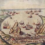 The Ottoman Corsair Khayr Al-Din Barbarossa Against Charles V's Army, 1535-Franz Jansz Post-Framed Giclee Print