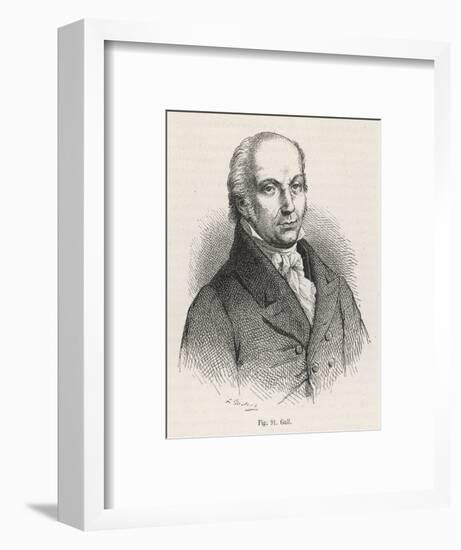 Franz Josef Gall Founder of Phrenology-null-Framed Art Print