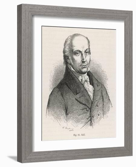 Franz Josef Gall Founder of Phrenology-null-Framed Art Print