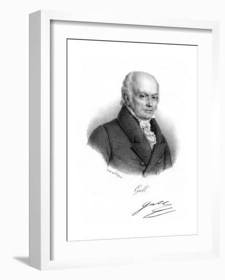 Franz Joseph Gall, German Physician and Founder of Phrenology, C1820-Delpech-Framed Giclee Print