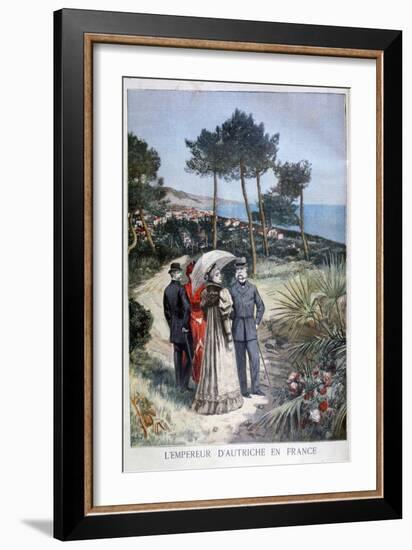 Franz Joseph I, Emperor of Austria, on a Visit to France, 1894-Jose Belon-Framed Giclee Print